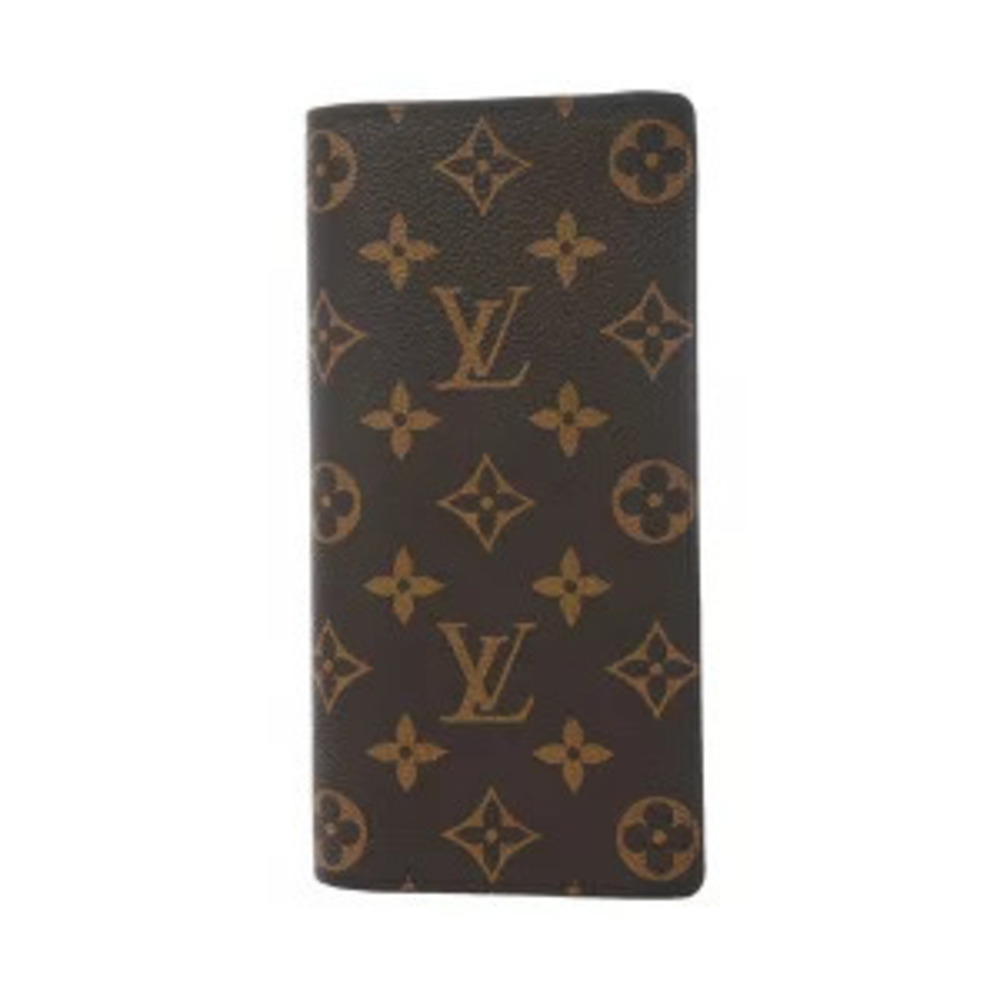 Louis Vuitton Monogram Portefeuille Brazza Brown Canvas Long Wallet